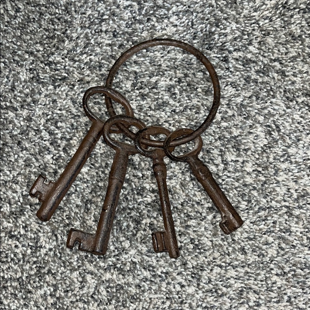 Decorative key set metal